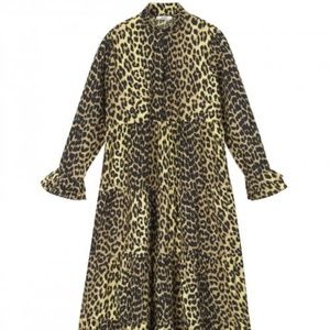 Ganni leopard print dress